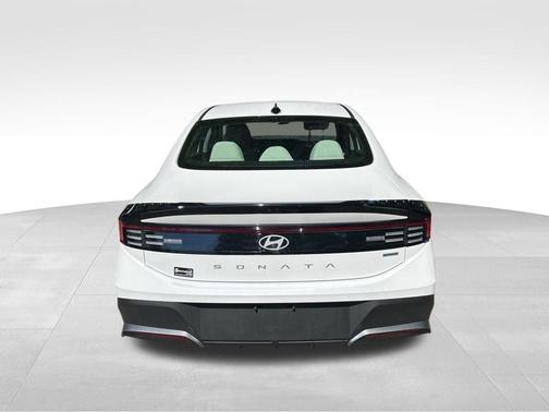 White 2026 Hyundai SONATA Hybrid Blue