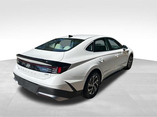 White 2026 Hyundai SONATA Hybrid Blue