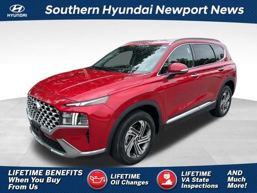 Red 2021 Hyundai SANTA FE SEL