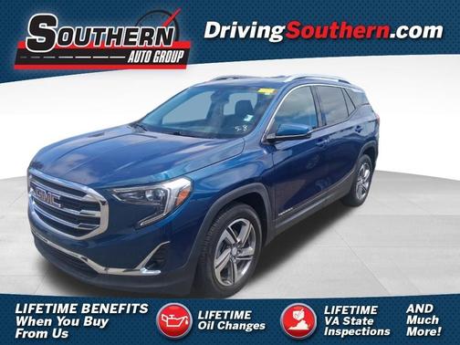 Blue 2020 GMC Terrain SLT