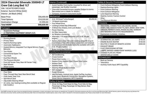 2024 Chevrolet Silverado 3500 LT