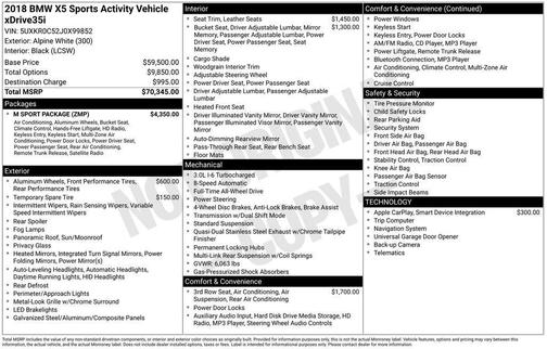 2018 BMW X5 xDrive35i