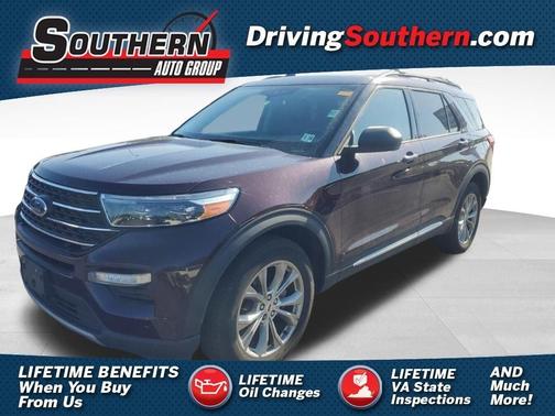 Red 2022 Ford Explorer XLT