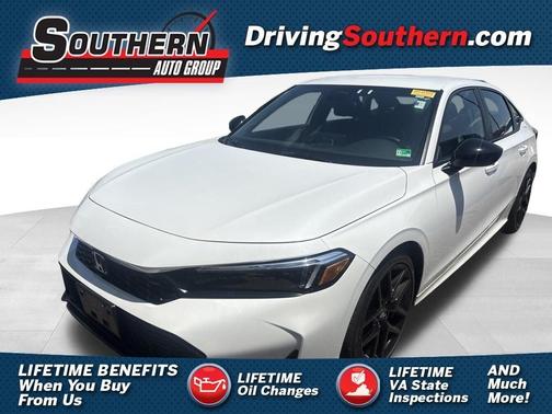 White 2025 Honda Civic Sport