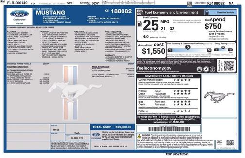 Red 2019 Ford Mustang EcoBoost
