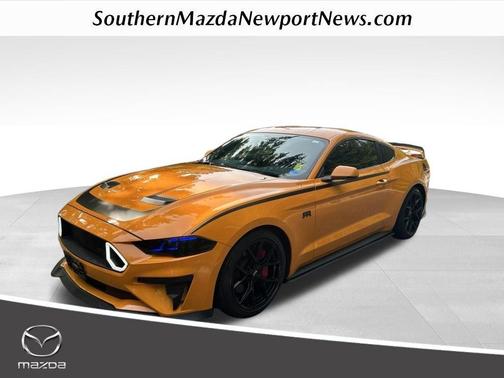 Orange 2019 Ford Mustang EcoBoost Premium