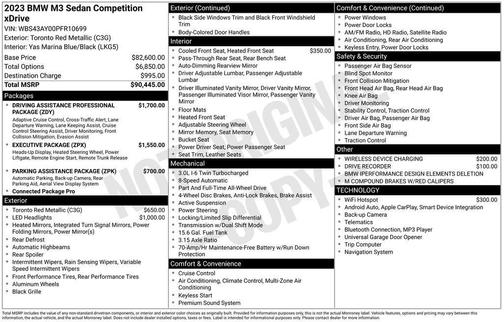 2023 BMW M3 Competition xDrive