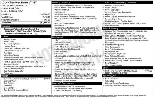 2024 Chevrolet Tahoe LT