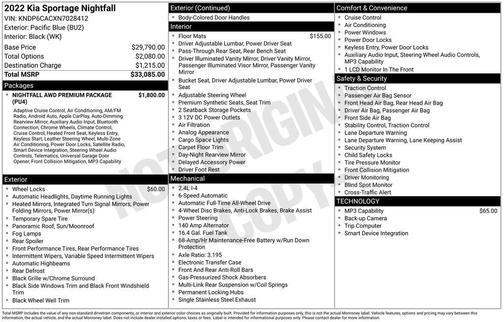 2022 Kia Sportage Nightfall