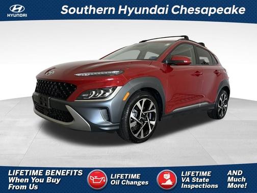 Red 2022 Hyundai KONA Limited