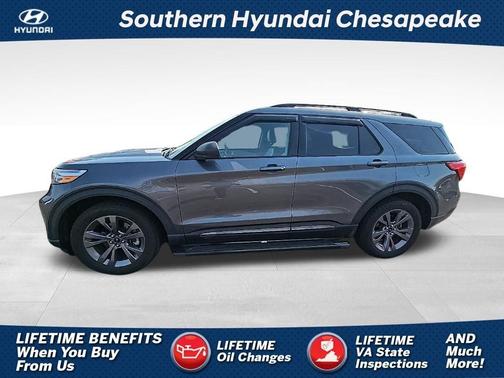 Gray 2021 Ford Explorer XLT
