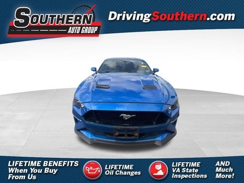 Blue 2020 Ford Mustang GT Premium