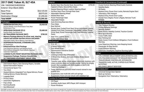 2017 GMC Yukon XL SLT