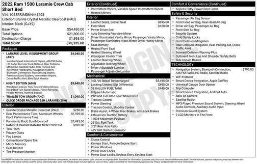 Gray 2022 RAM 1500 Laramie