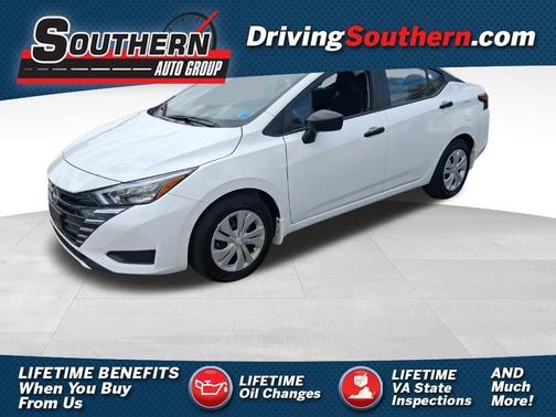 Cloud White 2025 Nissan Versa S