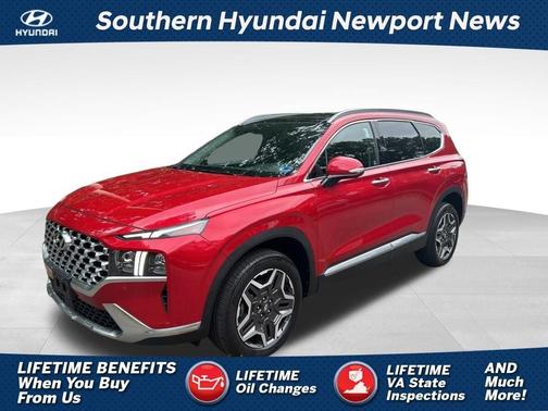 Red 2023 Hyundai SANTA FE HEV Limited
