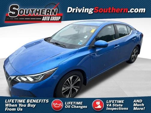 Electric Blue Metallic 2021 Nissan Sentra SV
