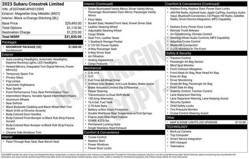 2023 Subaru Crosstrek Limited