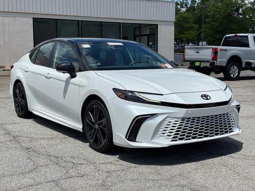 Midnight Black Metallic 2025 Toyota Camry XSE