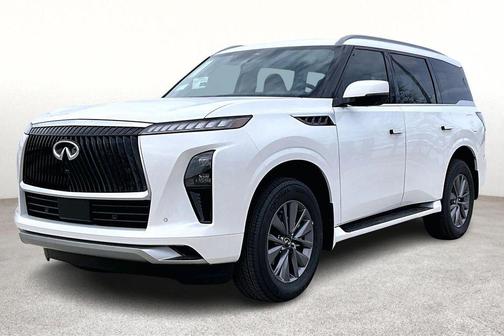 Radiant White 2026 INFINITI QX80 PURE