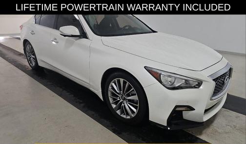 Majestic White 2023 INFINITI Q50 LUXE