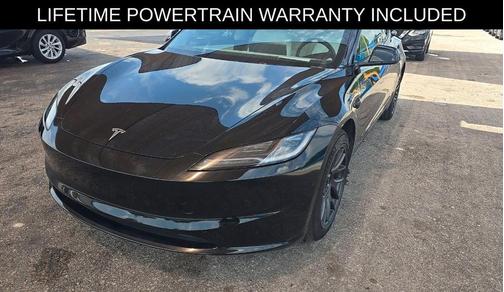Black 2025 Tesla Model 3 Long Range