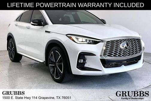 Radiant White 2025 INFINITI QX55 ESSENTIAL