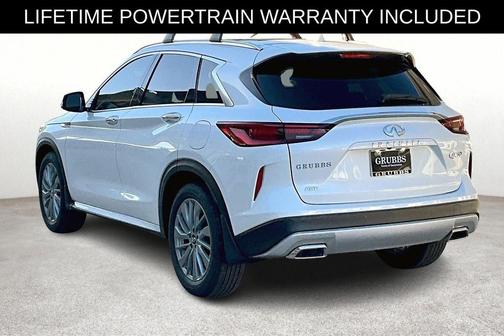 Radiant White 2025 INFINITI QX50 Luxe