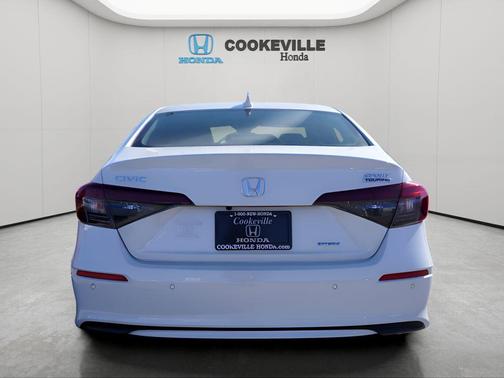 Platinum White Pearl 2025 Honda Civic Hybrid Sport