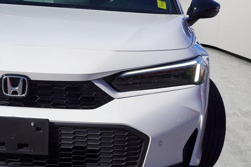 Platinum White Pearl 2025 Honda Civic Hybrid Sport