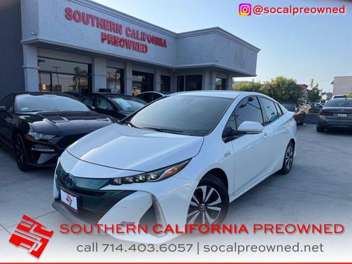 Super White 2019 Toyota Prius Prime Plus