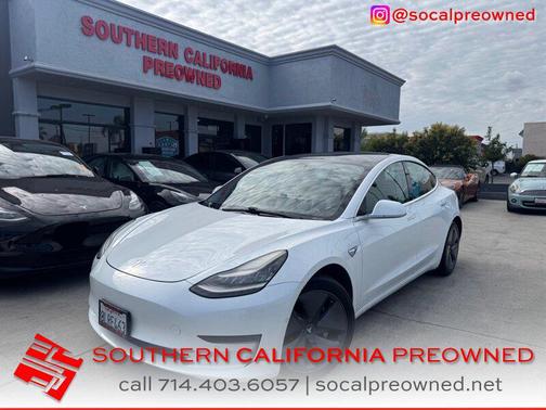 Pearl White Multi-Coat 2019 Tesla Model 3 Standard Range