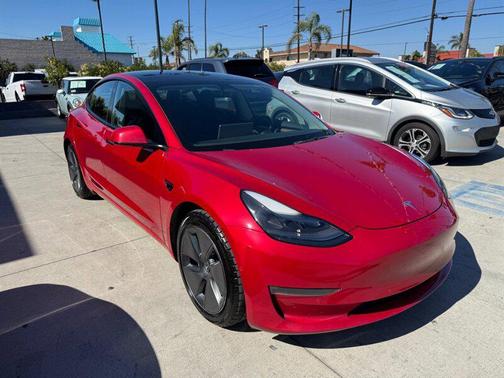 Red Multi-Coat 2022 Tesla Model 3 Long Range