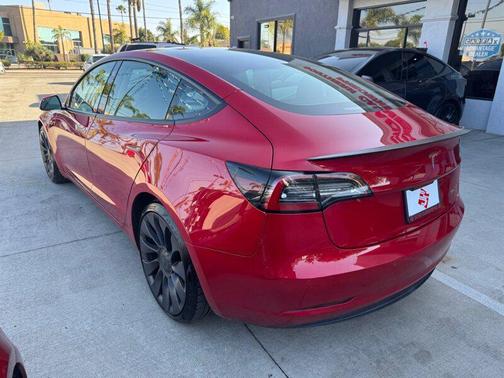 Red Multi-Coat 2022 Tesla Model 3 Performance