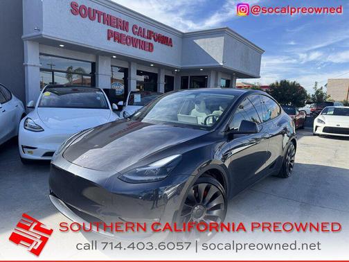 Stealth Grey 2024 Tesla Model Y Performance Dual Motor All-Wheel Drive