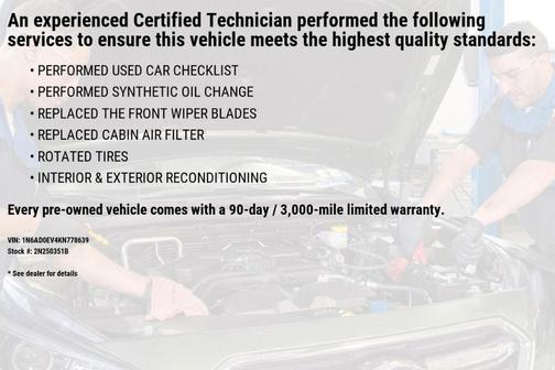 Glacier White 2019 Nissan Frontier SV