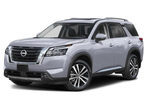 Boulder Gray Metallic 2025 Nissan Pathfinder Platinum