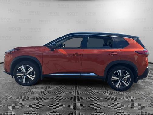 2 Tone Orange / Black 2023 Nissan Rogue Platinum