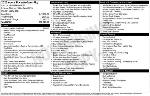 2023 Acura TLX A-Spec