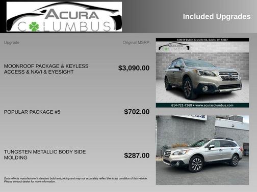 2016 Subaru Outback 2.5i Limited