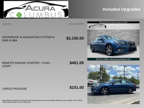 2019 Subaru Legacy 3.6R Limited
