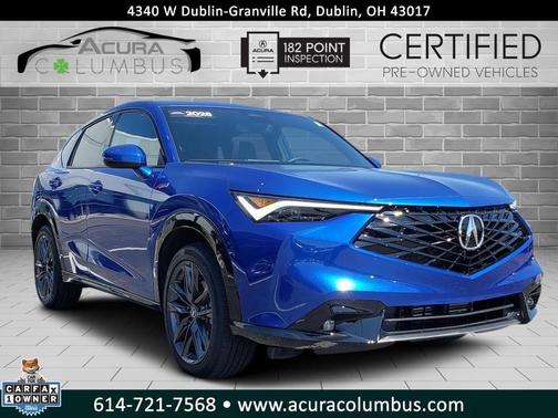 Adriatic Blue 2025 Acura ADX A-Spec