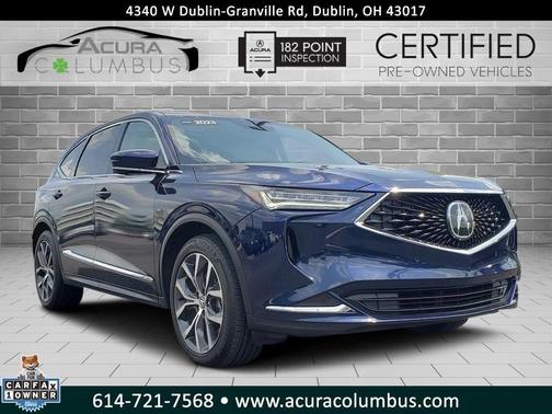 Fathom Blue Pearl 2023 Acura MDX Technology