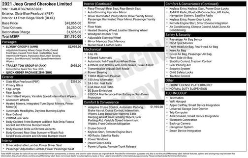 2021 Jeep Grand Cherokee Limited