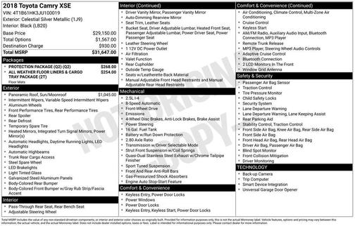 2018 Toyota Camry XSE