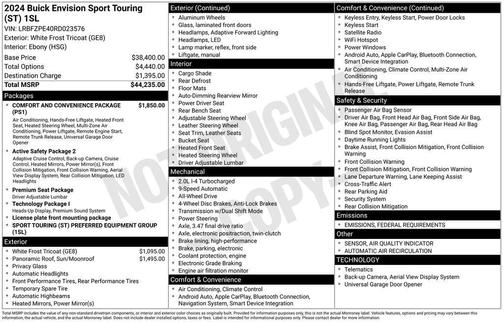 2024 Buick Envision Sport Touring