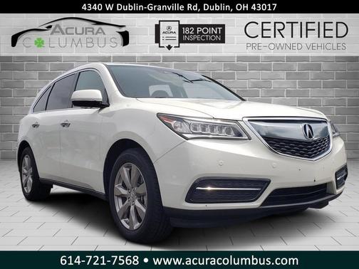 White Diamond Pearl 2016 Acura MDX 3.5L