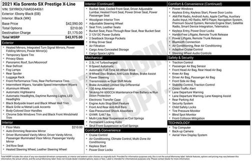 2021 Kia Sorento SX Prestige X-Line