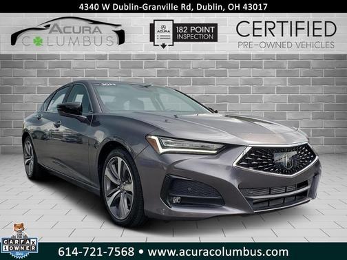 Modern Steel Metallic 2023 Acura TLX Advance