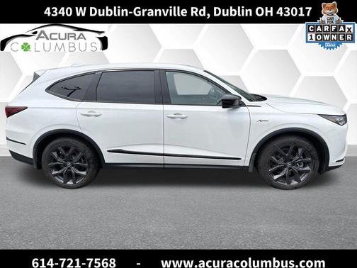 Platinum White Pearl 2022 Acura MDX A-Spec